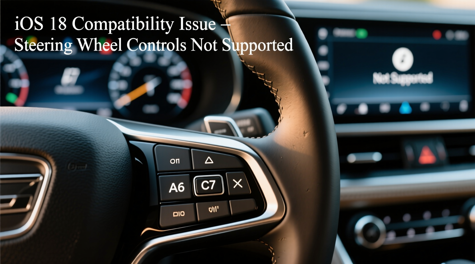 A6 C7 Steering Wheel Controls Don’t Support iOS 18
