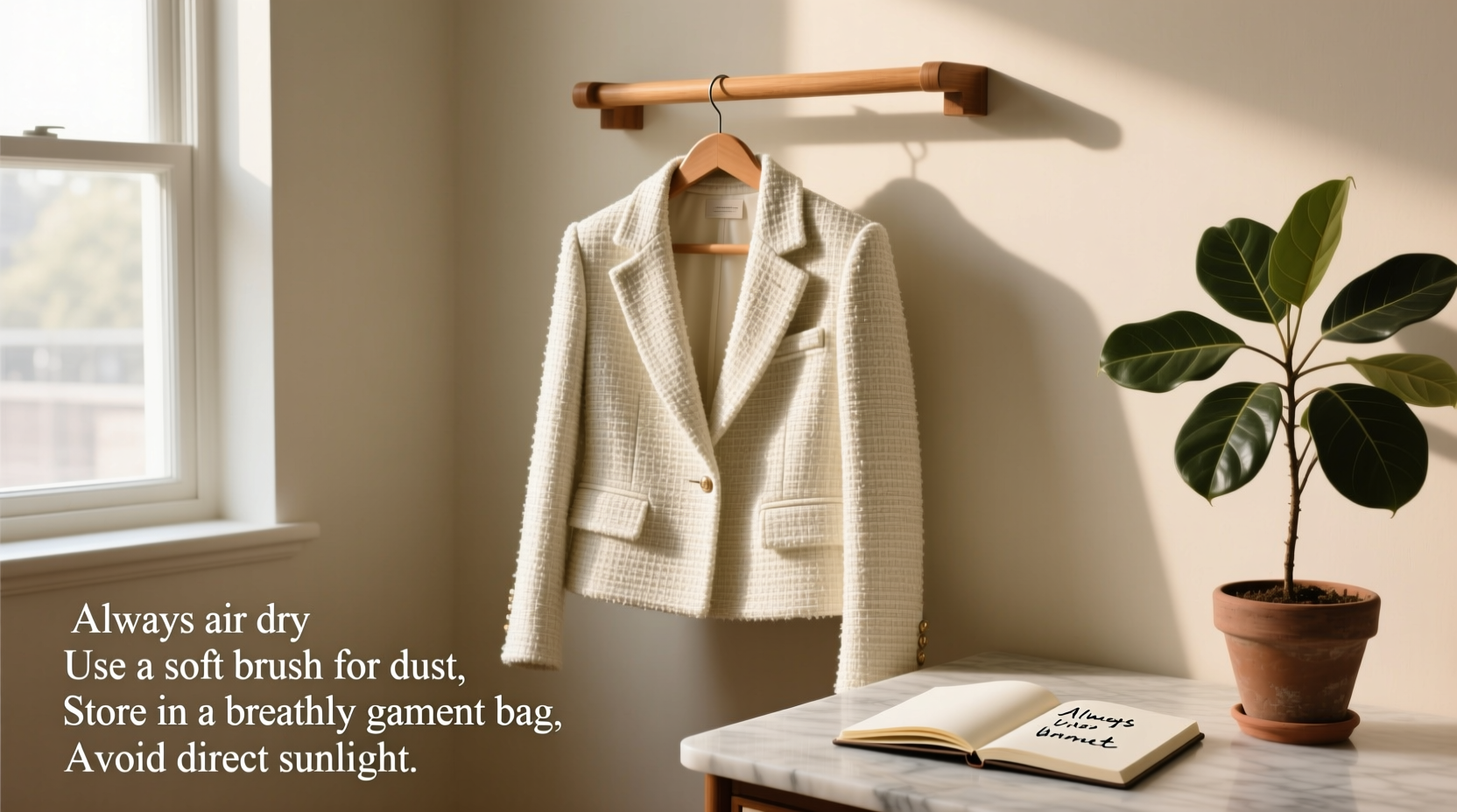 essential tips for caring for your polyester tweed jacket to keep it looking sharp