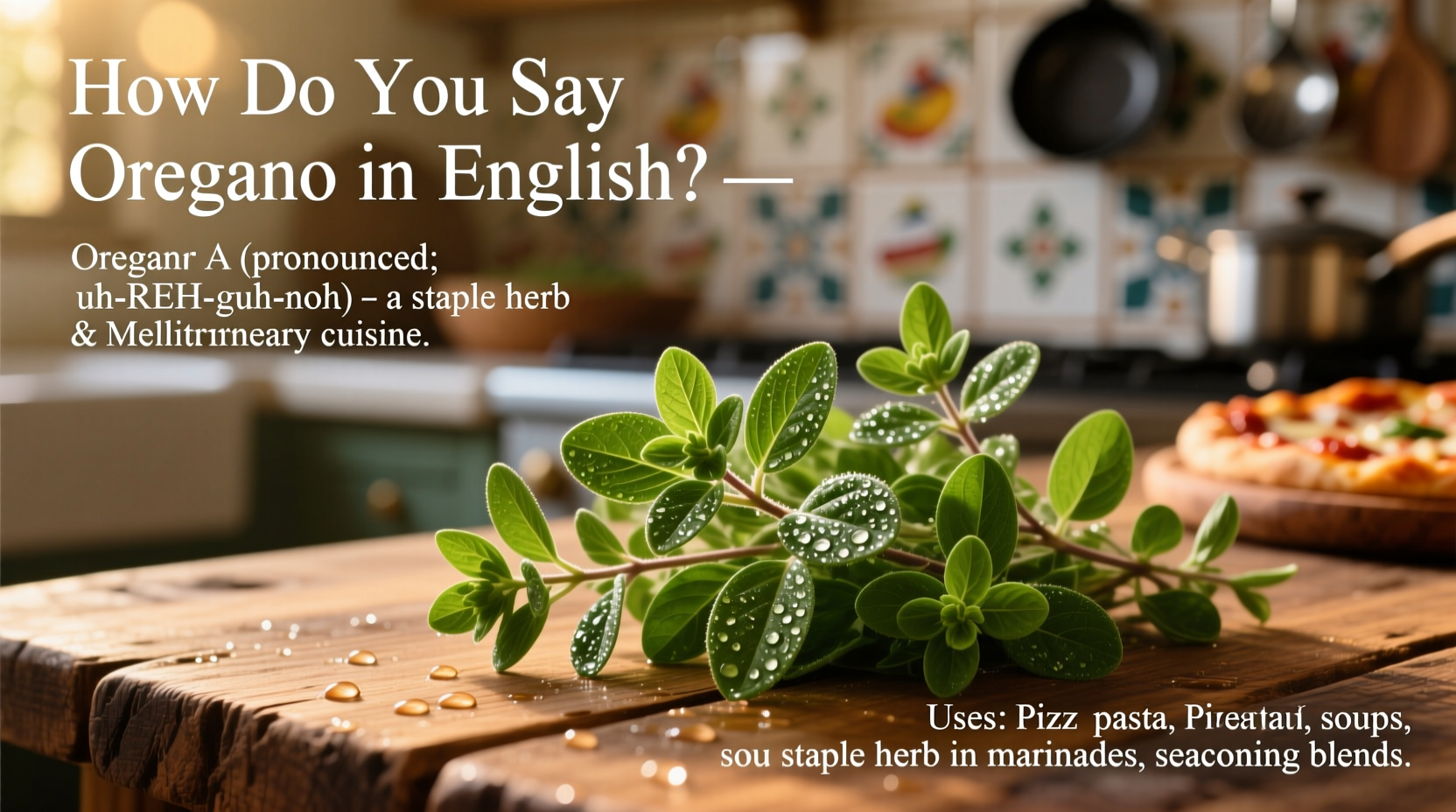 How Do You Say Oregano in English? Answer & Uses