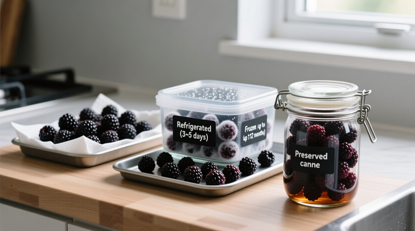 how to store blackberries