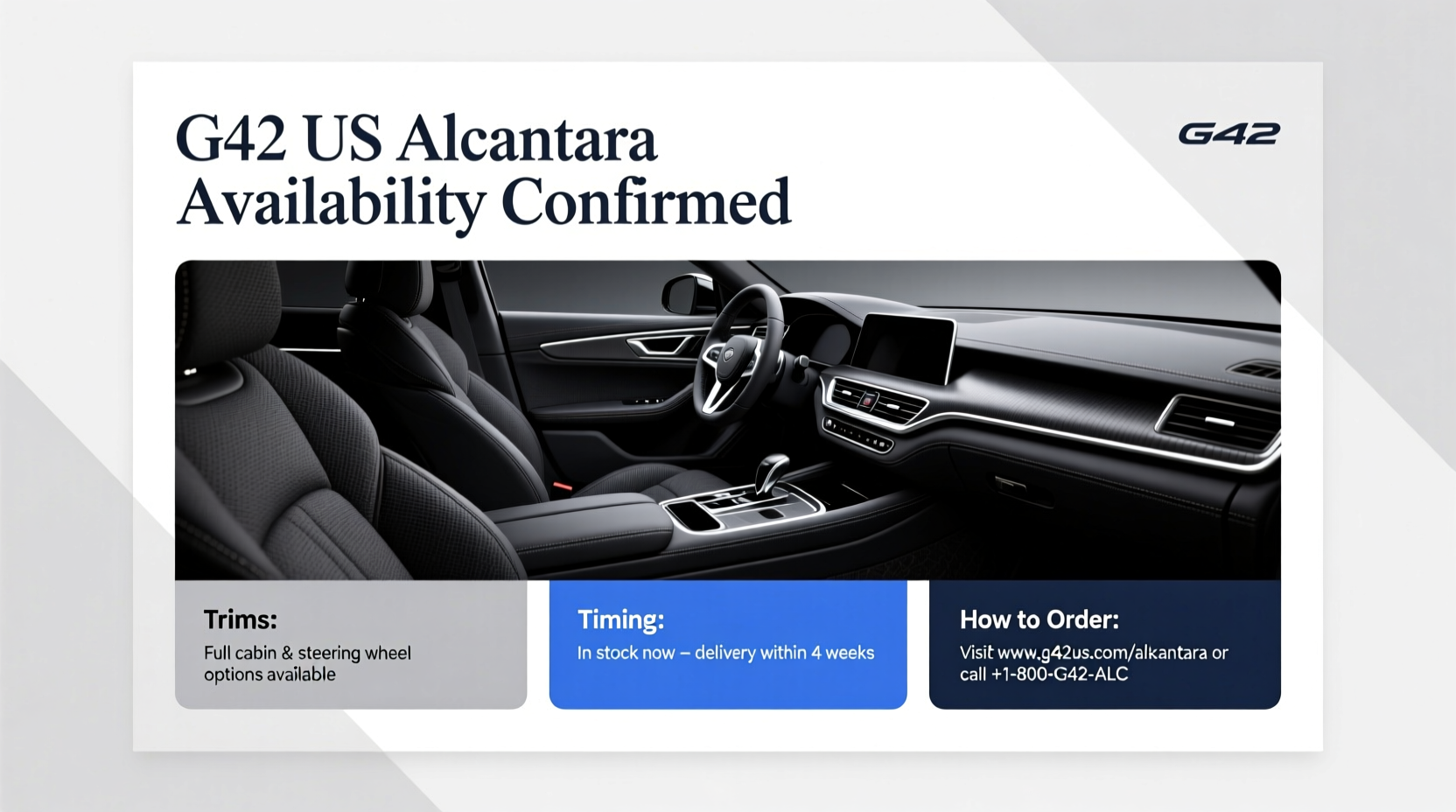 g42 us alcantara availability