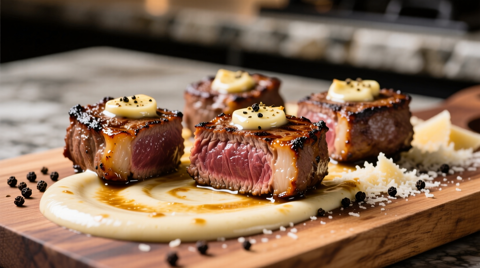 Perfect Garlic Butter Steak Bites with Parmesan Cream Sauce