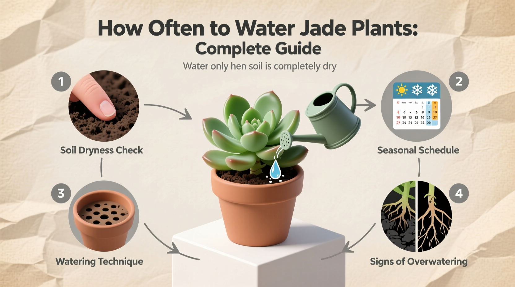 how often should you water jade plants