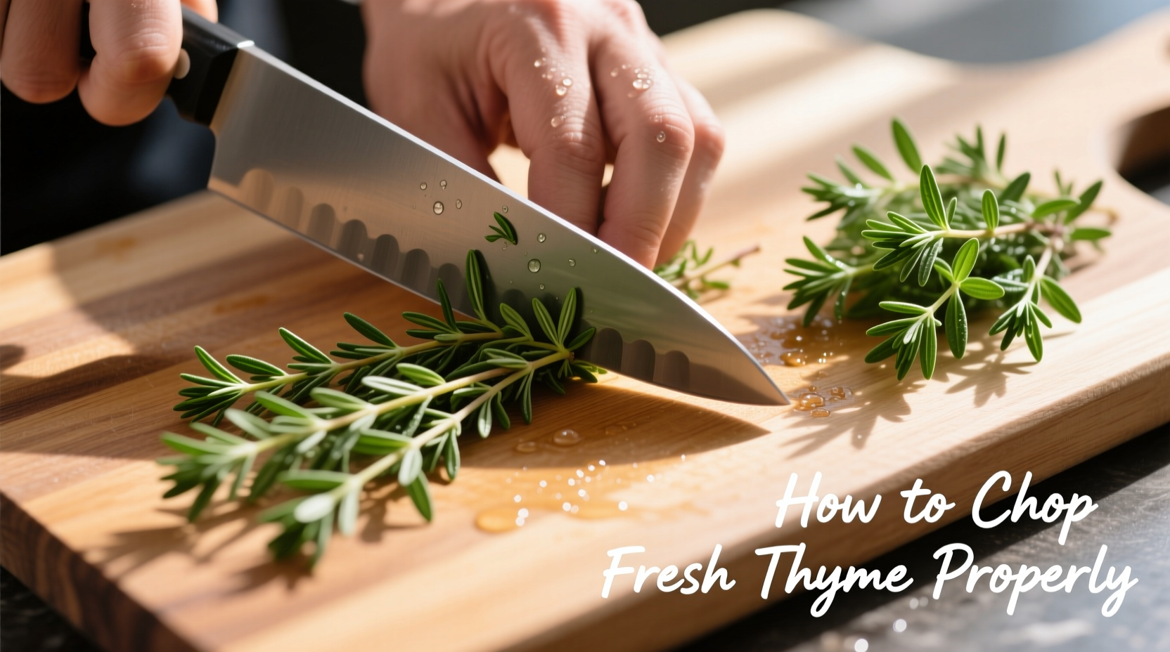 how do you chop fresh thyme
