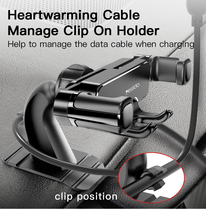 Yesido C90 Universal Dashboard Car phone holder Gravity Car Mobile Cell Smart Phone Holder Mount Stand Bracket For Car