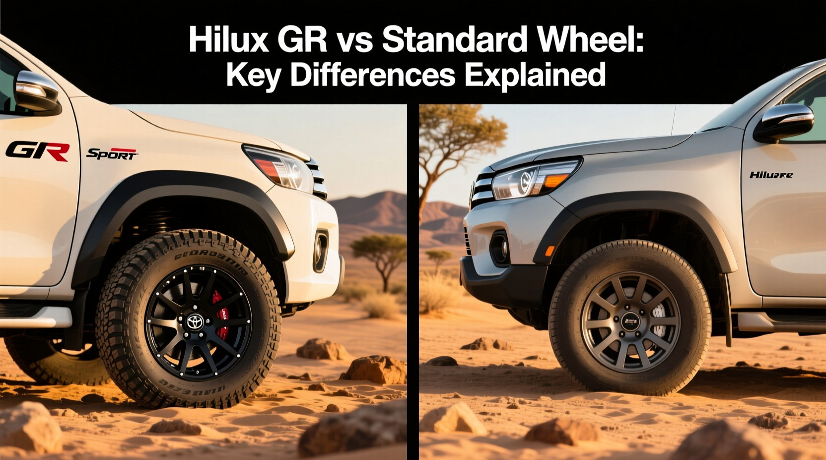hilux gr vs standard wheel