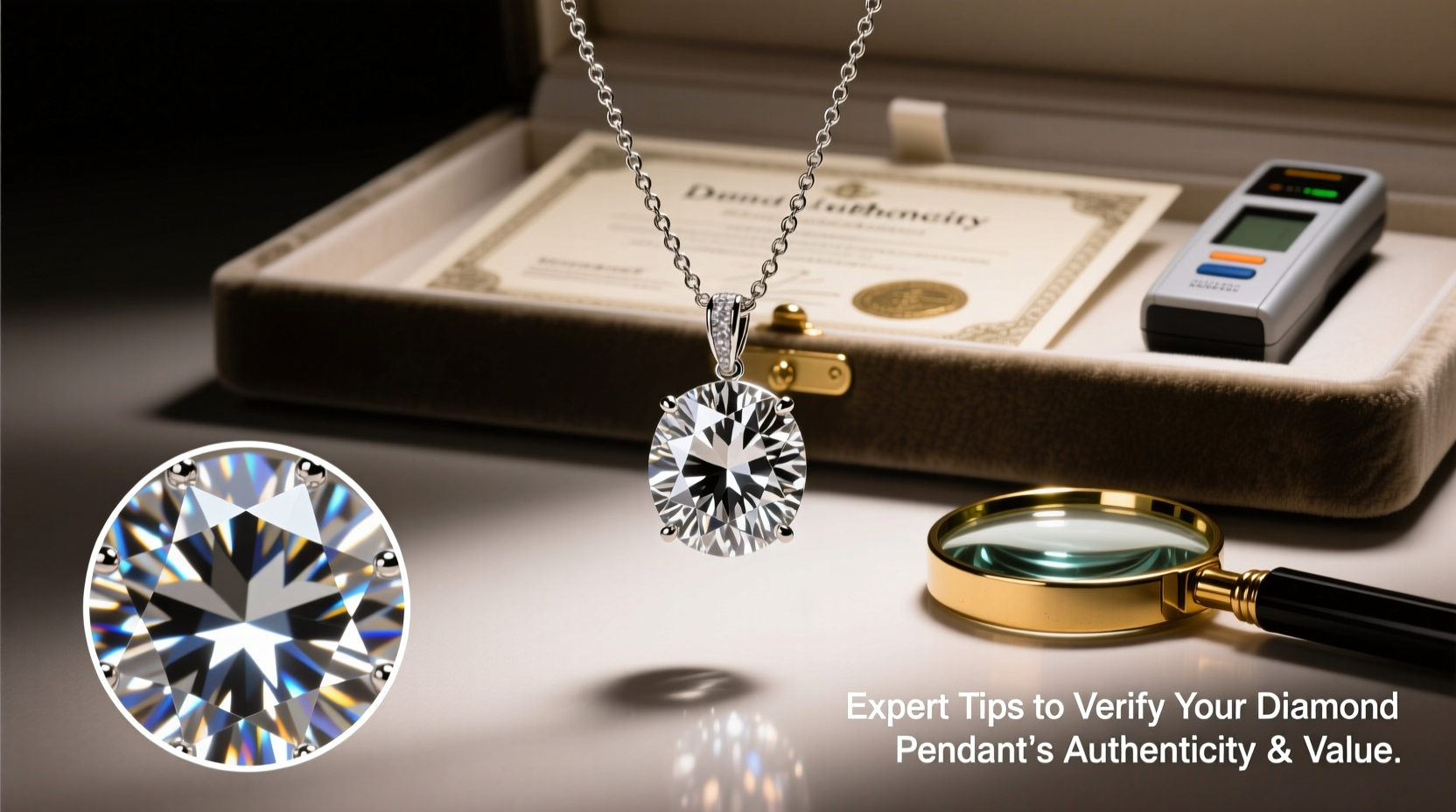expert tips to verify if your diamond pendant is genuine and worthwhile