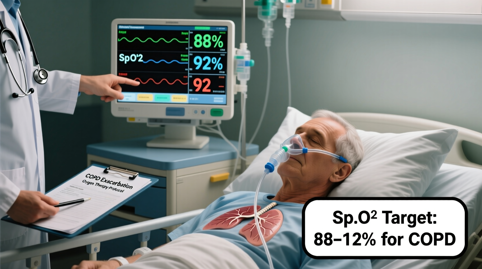 copd why the 88 92 spo2 target