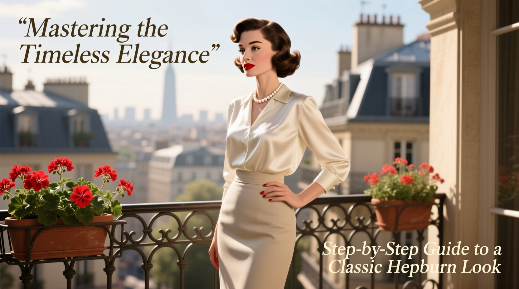 mastering the timeless elegance step by step guide to creating a classic hepburn inspired look