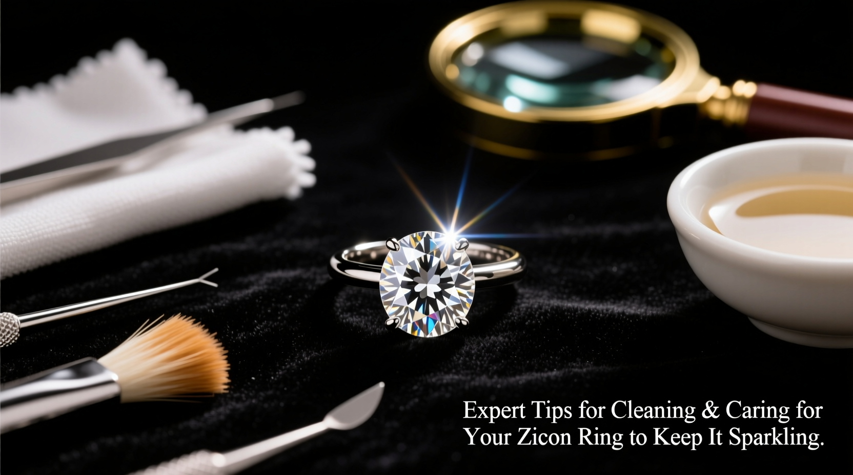 expert tips for cleaning and caring for your zircon ring to keep it sparkling