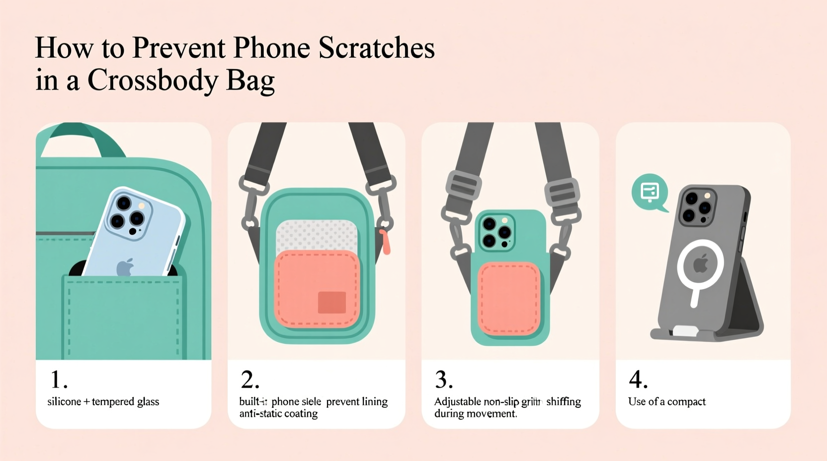 how to prevent phone scratches when using a crossbody bag practical tips and accessories