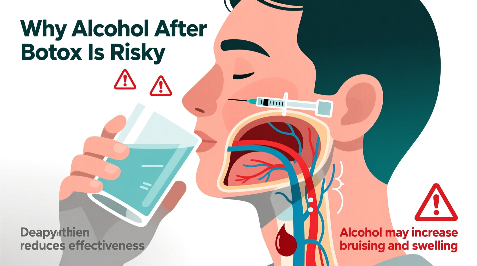 drinking after botox why its not recommended potential risks