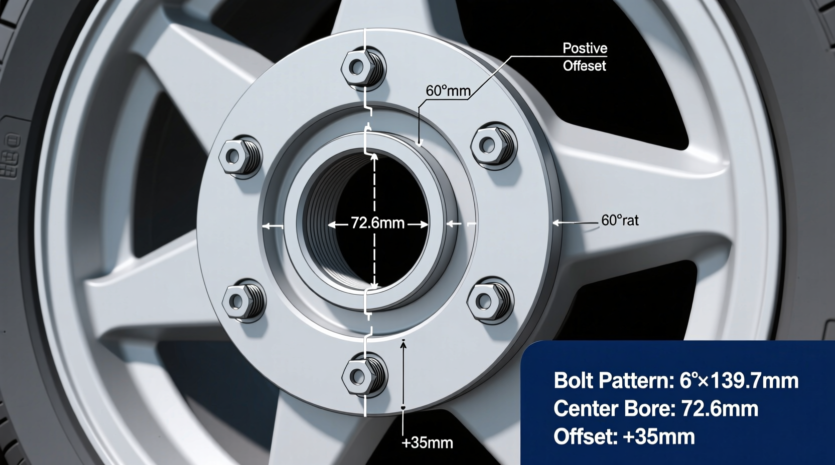 6-Bolt Flat Wheel Fitment: Bolt Pattern, Center Bore & Offset Guide