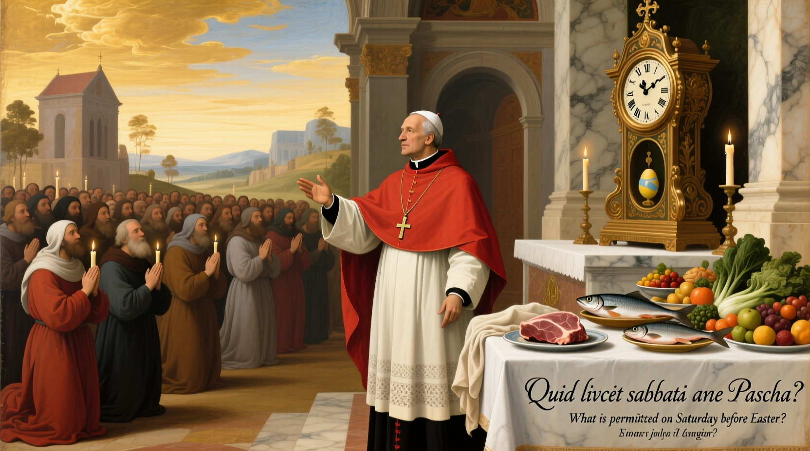 can catholics eat meat on saturday before easter
