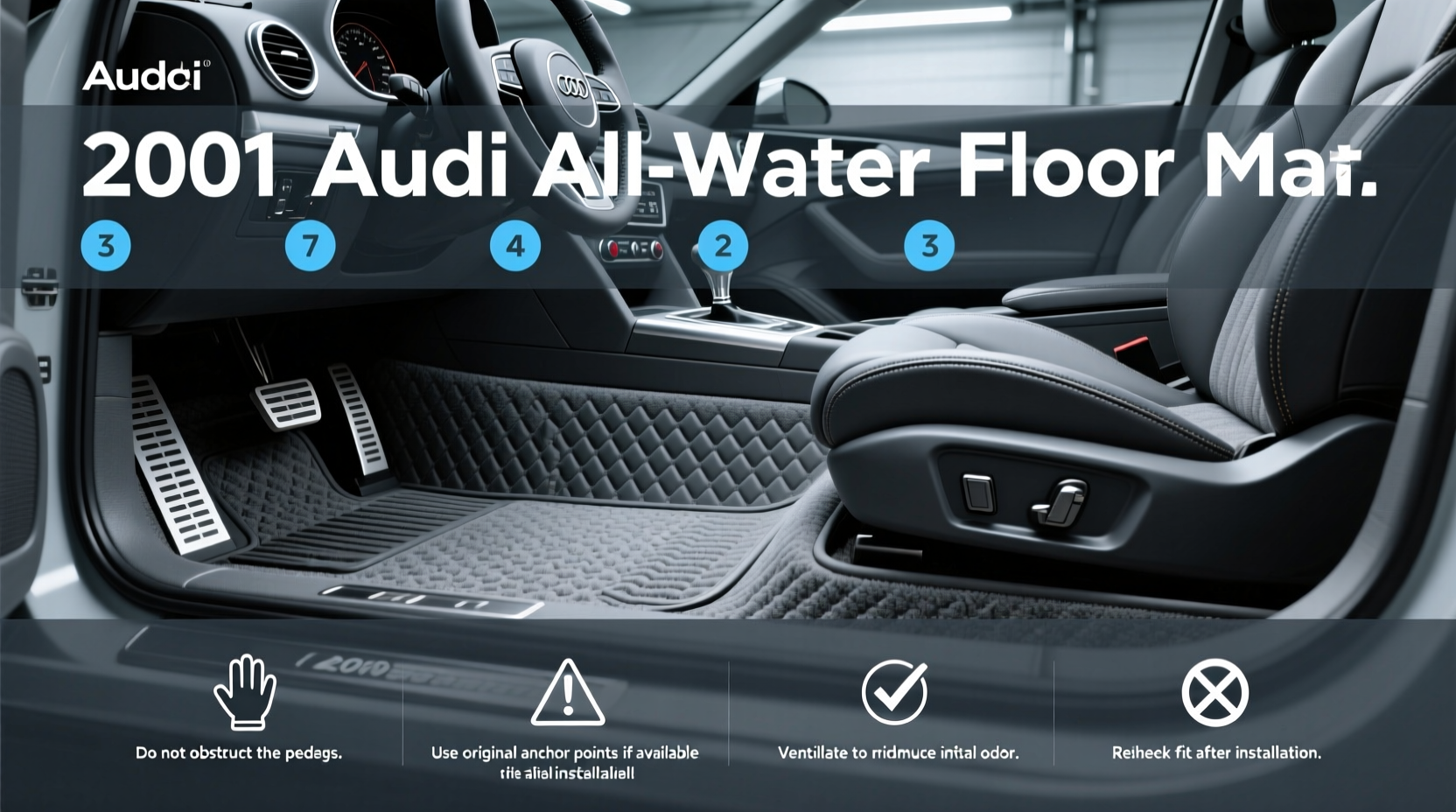 2001 audi tt all weather floor mats