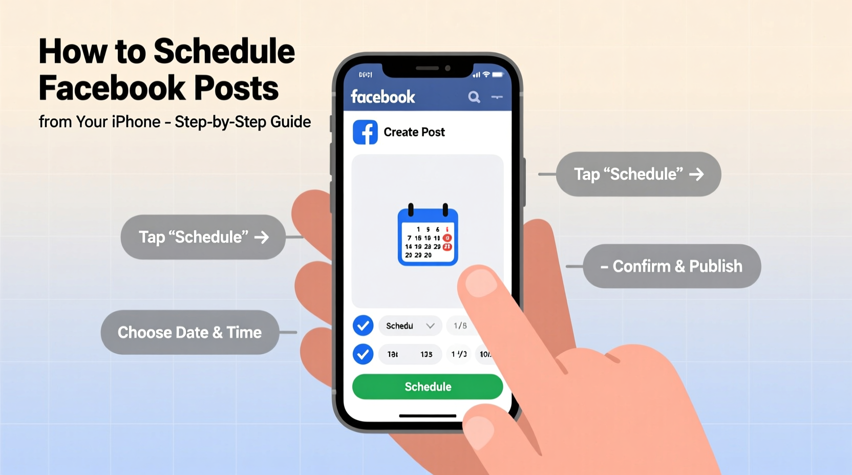 effortless guide how to schedule facebook posts directly from your iphone