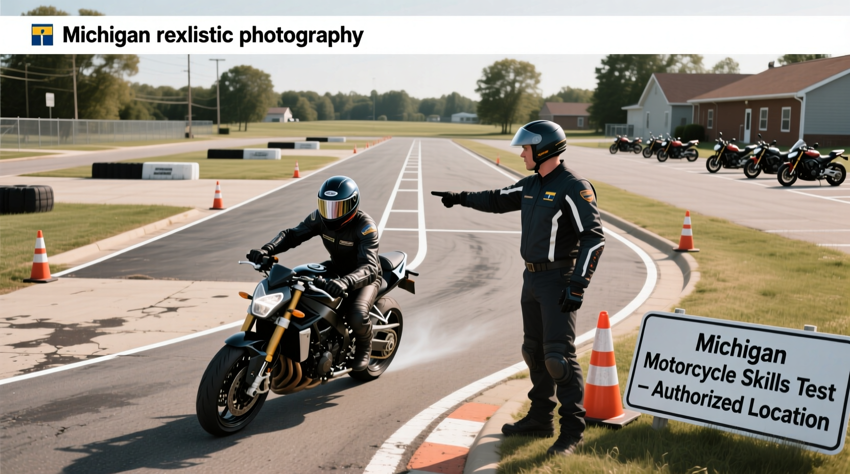 Motorcycle Testing Field Where Are the Official Michigan Motorcycle Skills Test Locations? A ...