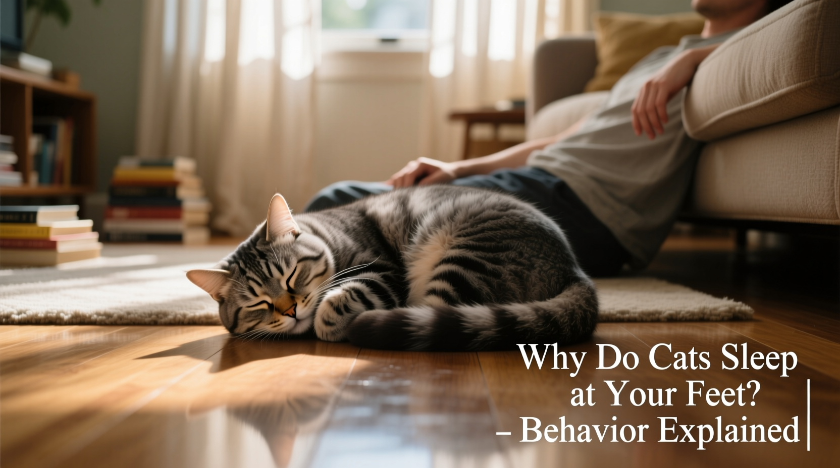 why do cats sleep at your feet reasons behavior explained