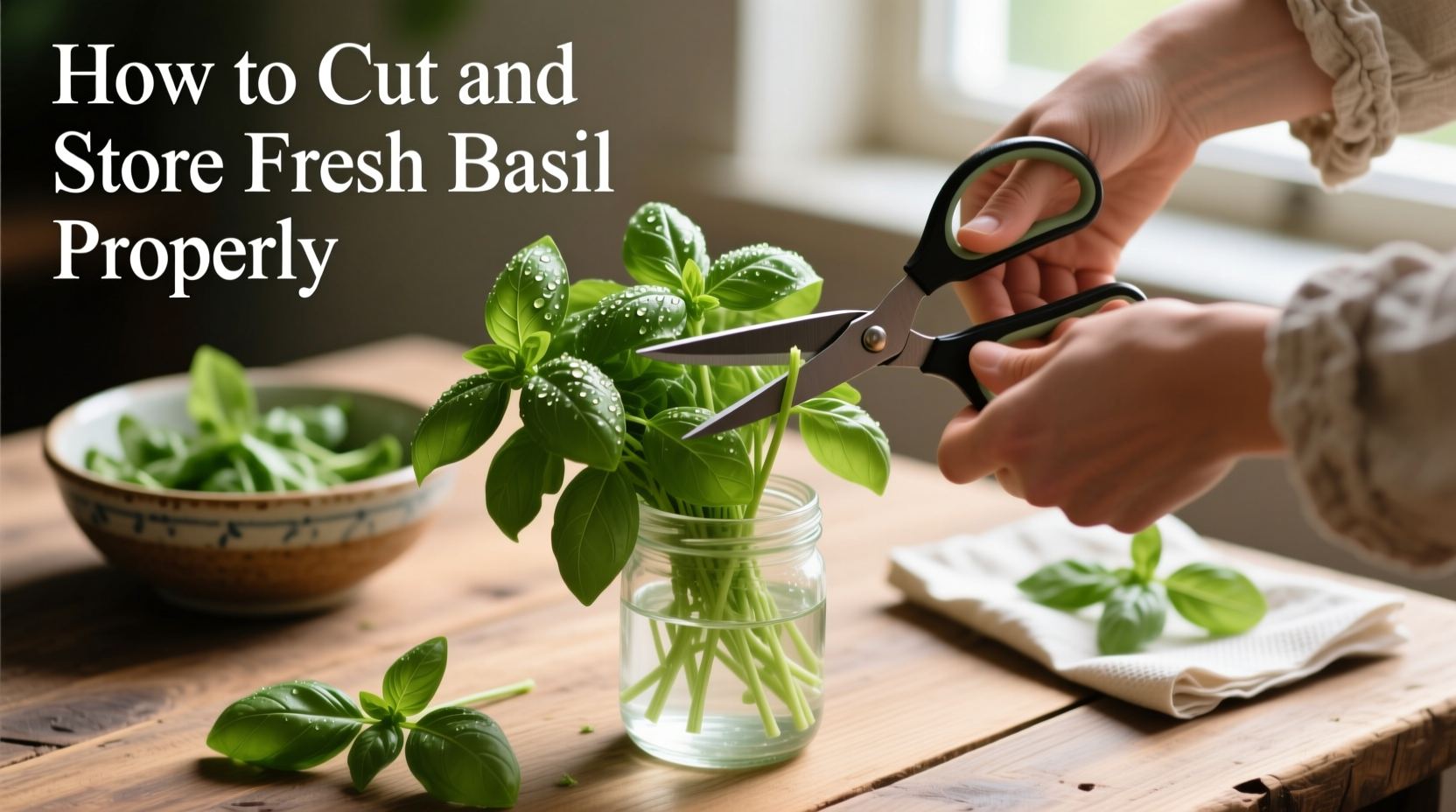 How to Cut and Store Fresh Basil Properly