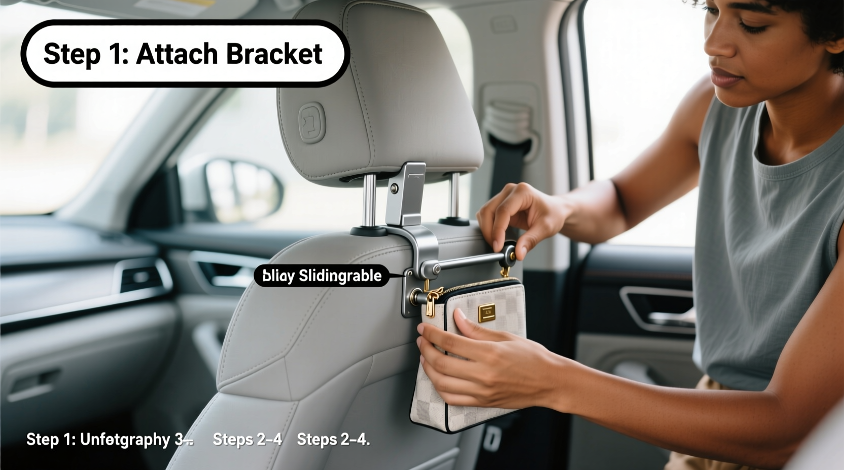 install handbag holder car