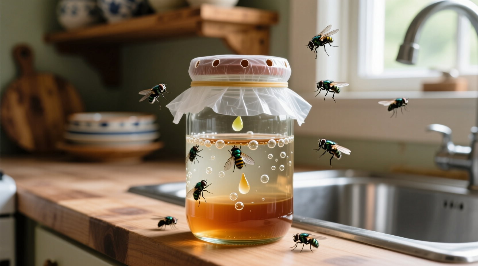 how to get rid of house flies with vinegar