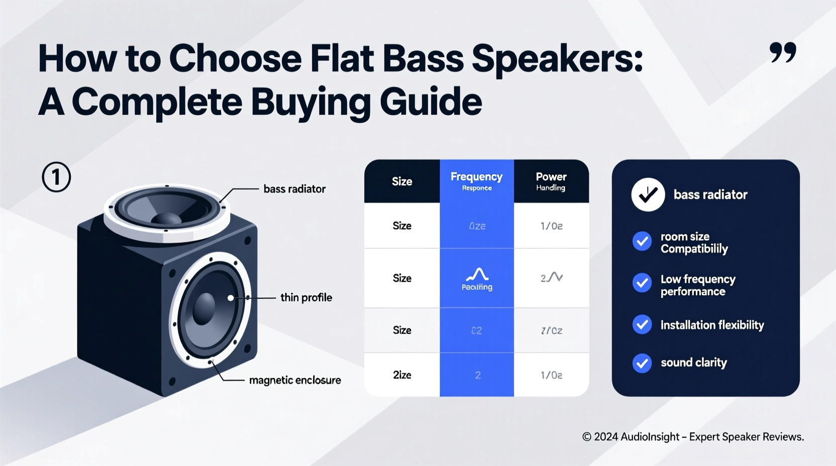 flat bass speakers