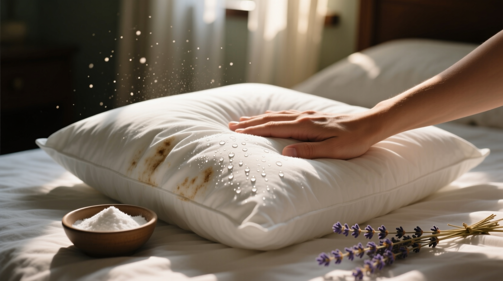 how to get musty sweat smell out of pillows