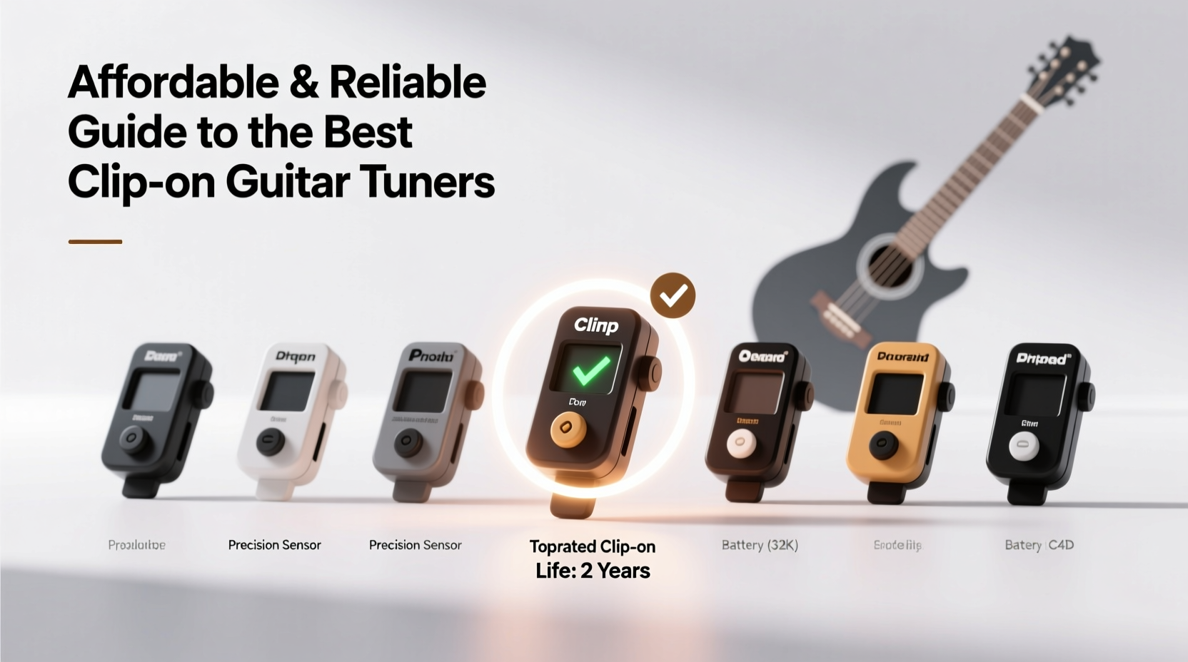 affordable and reliable guide to best clip on guitar tuners