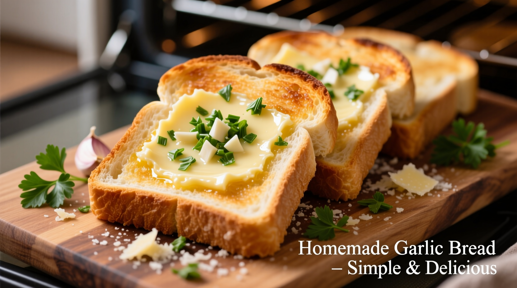 how to make garlic bread from toast