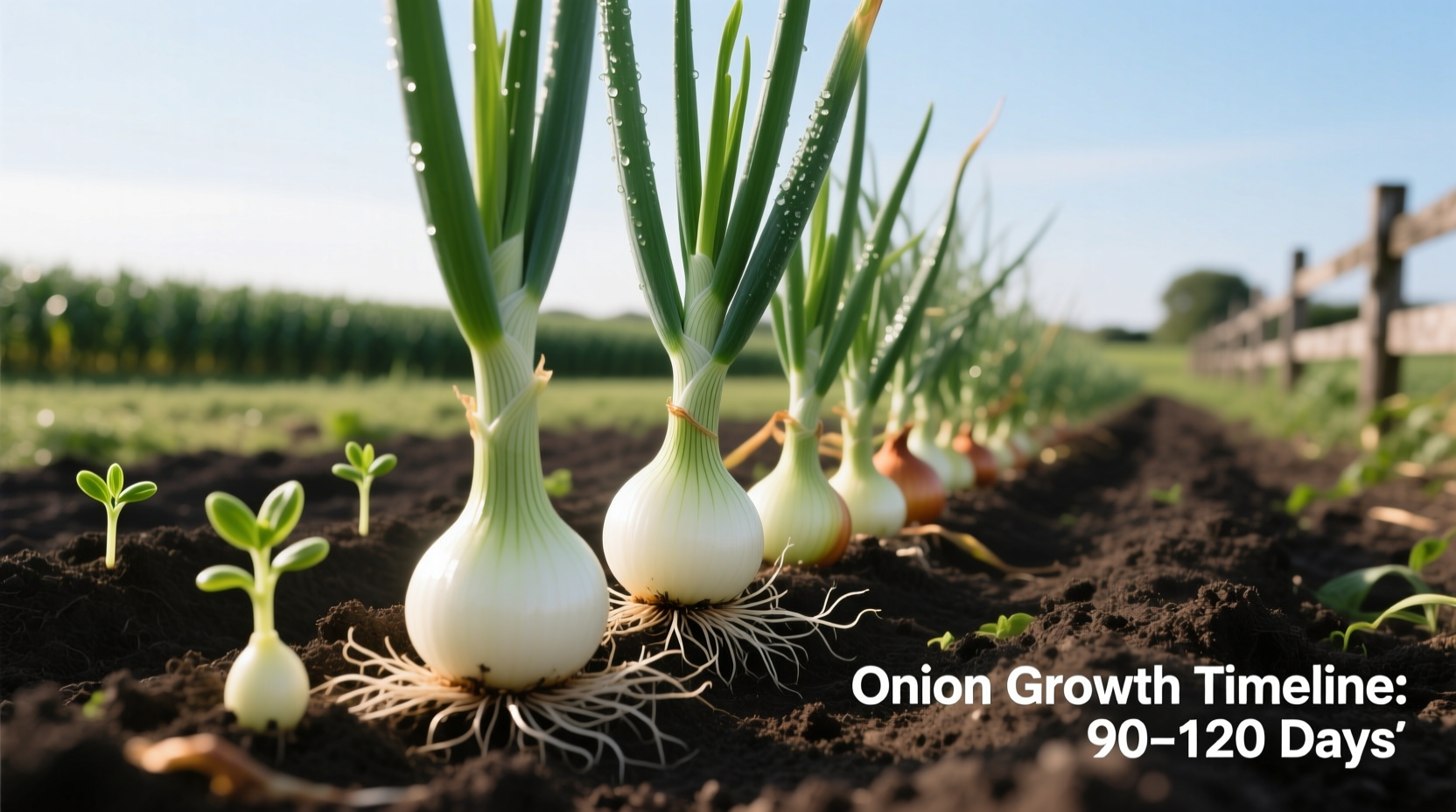 how long does a onion take to grow