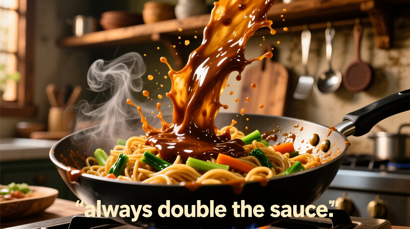always double the sauce