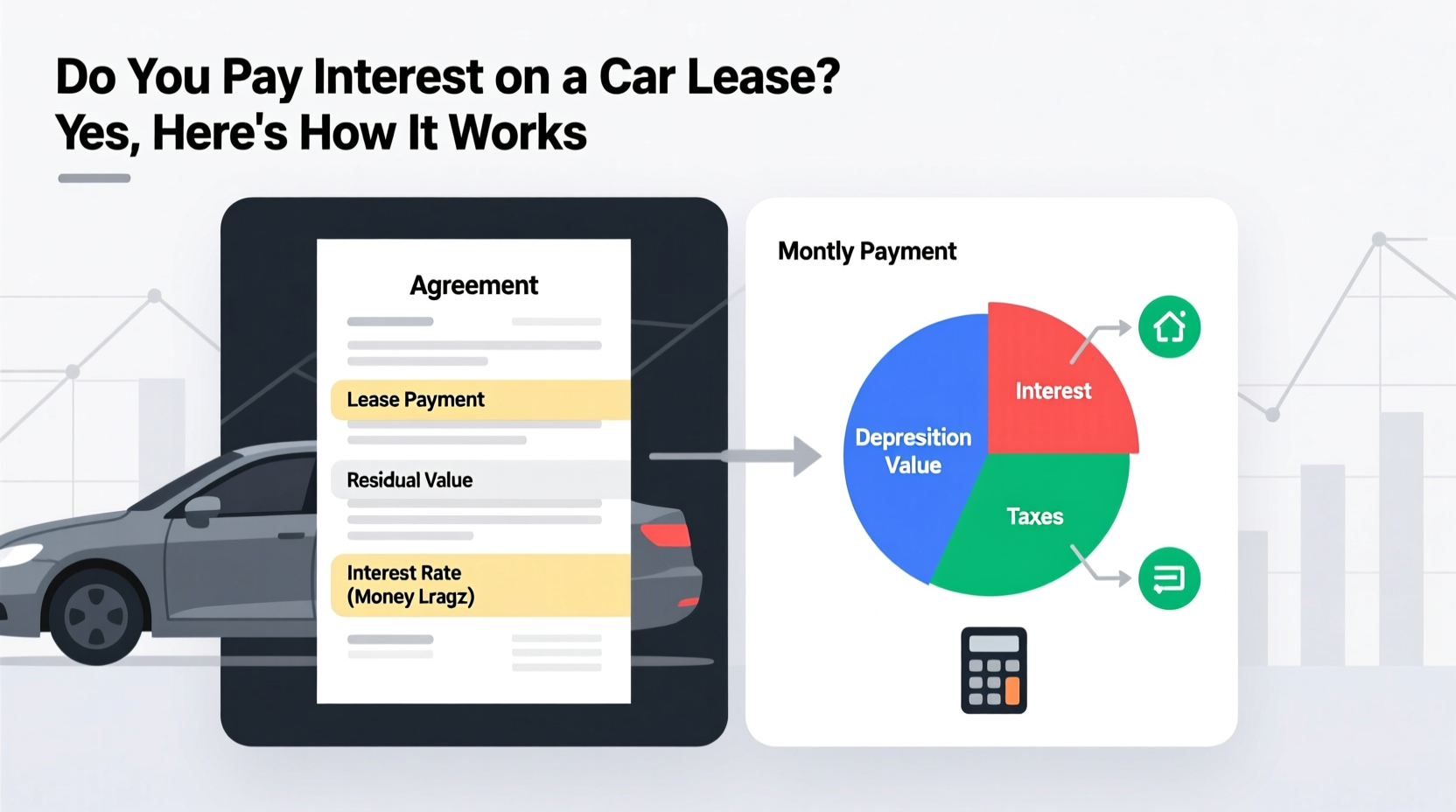 do you pay interest on a car lease