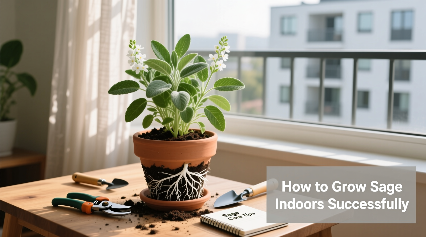 how to grow sage indoors