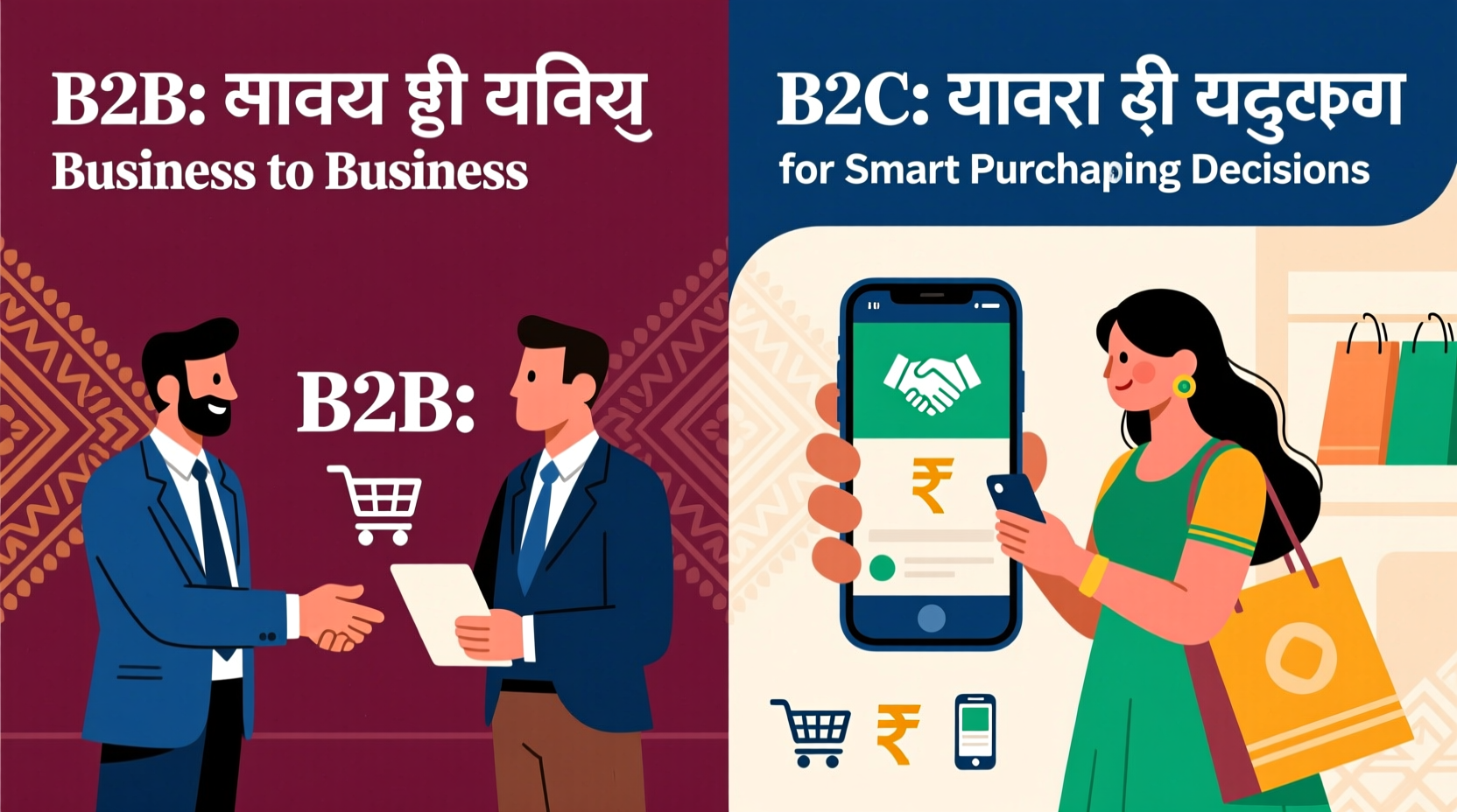 what is b2b and b2c in hindi