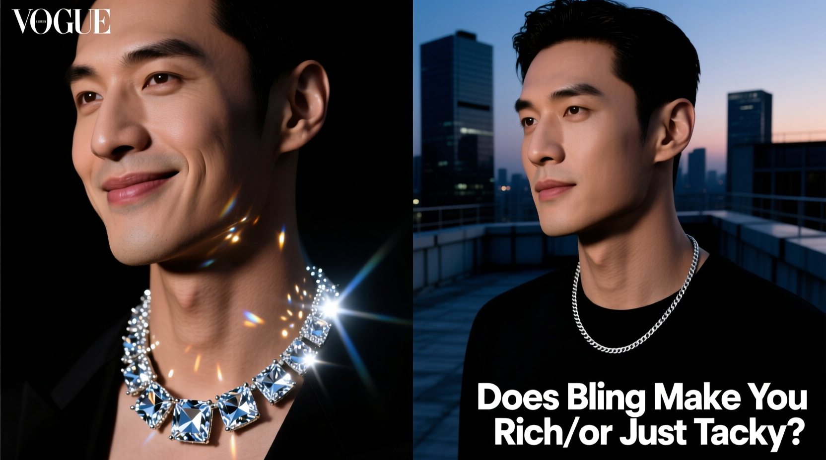 iced out vs plain chain does bling actually make you look richer or is it tacky