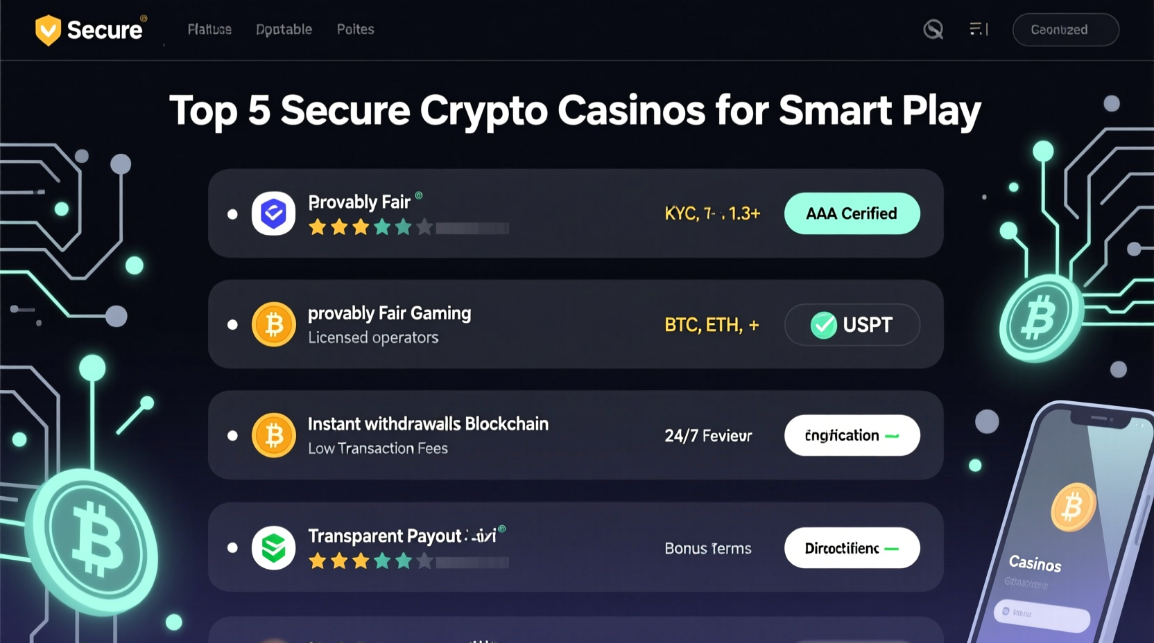 Find Secure Options With The Best Crypto Casino Sites For Smart Play