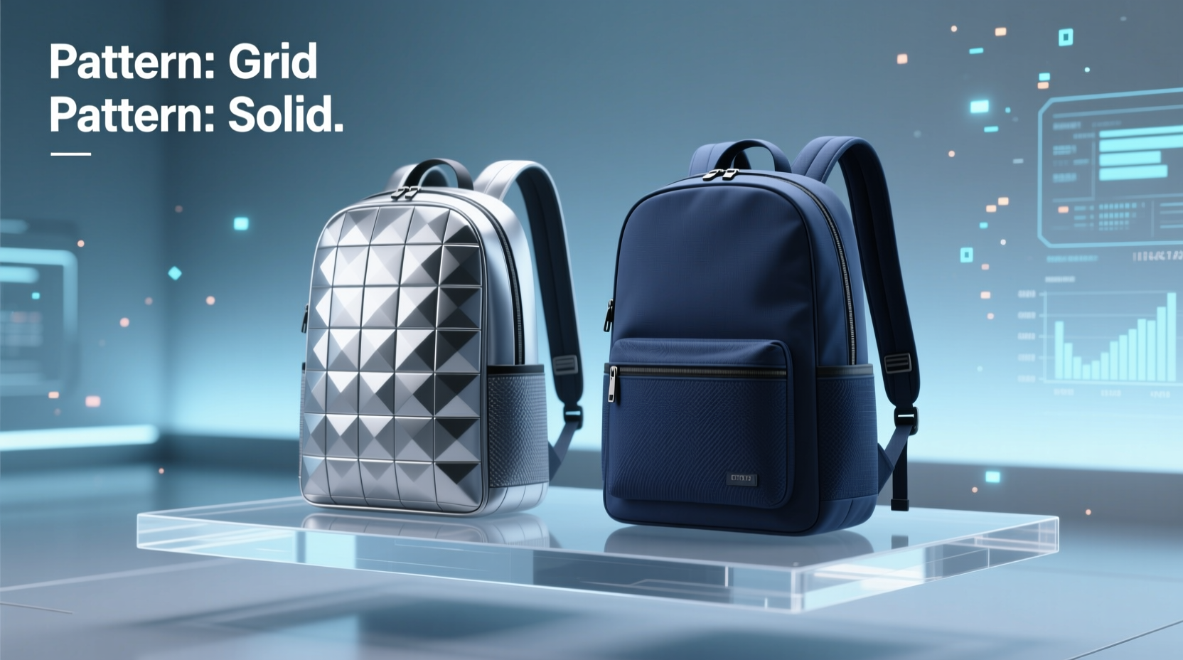 grid vs solid backpack does the pattern matter or is it just looks