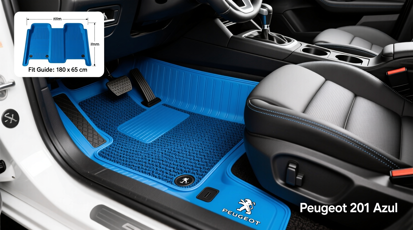 peugeot 301 azul all weather mats