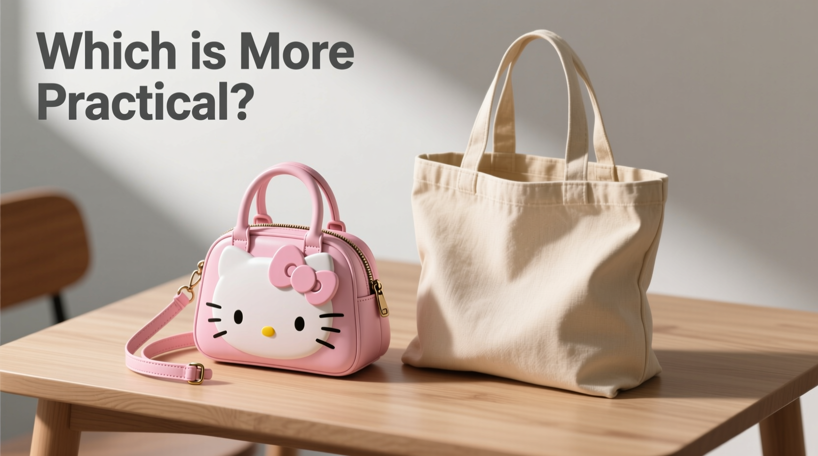 hello kitty handbag vs canvas tote which bag is actually more practical for everyday use 2