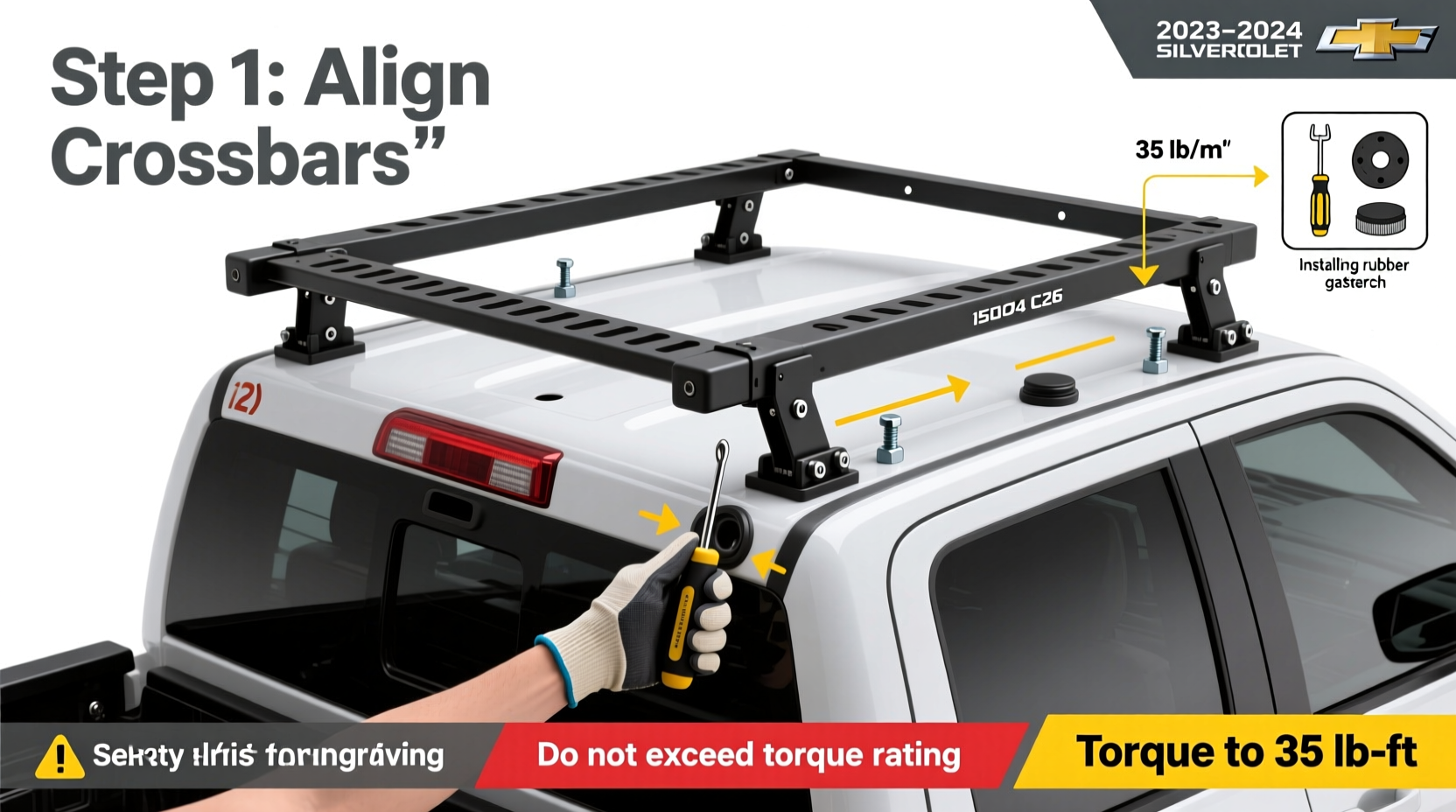 c26 roof rack install