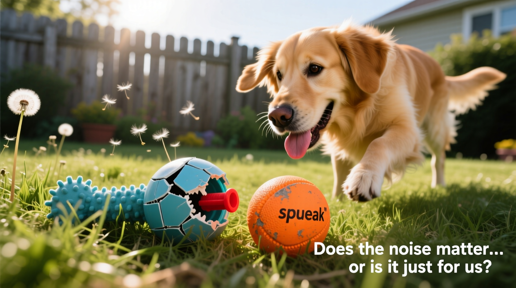 squeaky toy vs fetch ball for dogs does the noise really matter or is it just for us