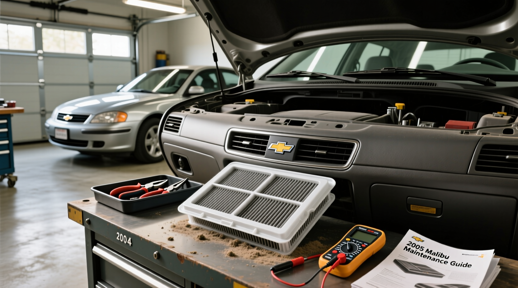 2005 malibu cabin filter check install guide