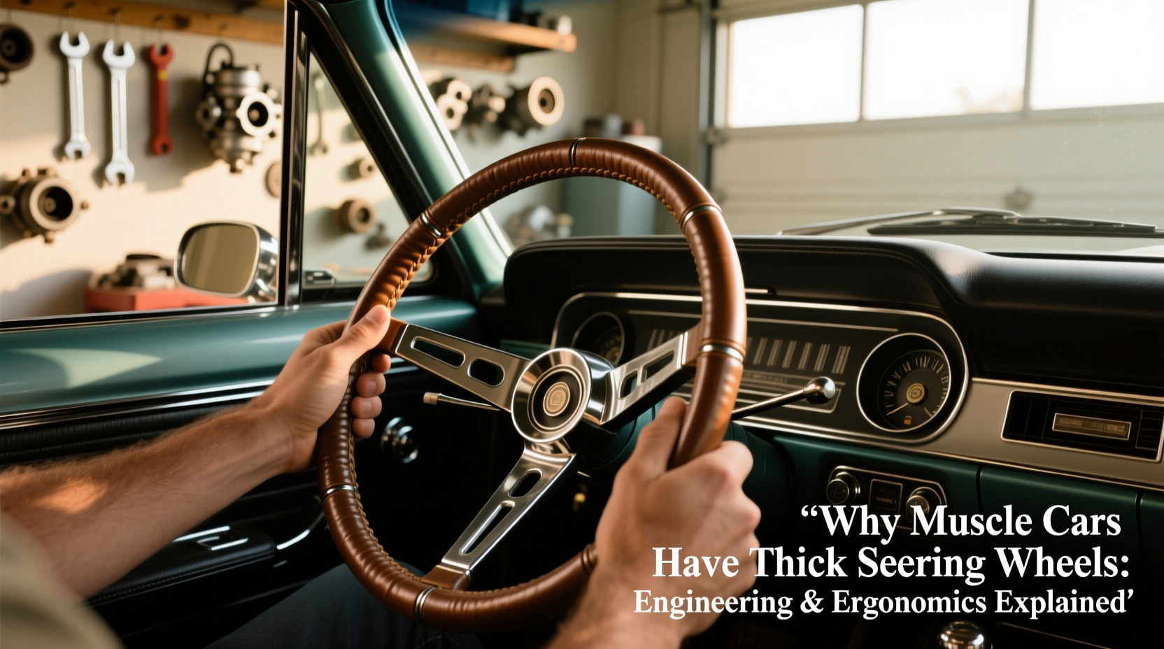 why thick steering wheels muscle cars