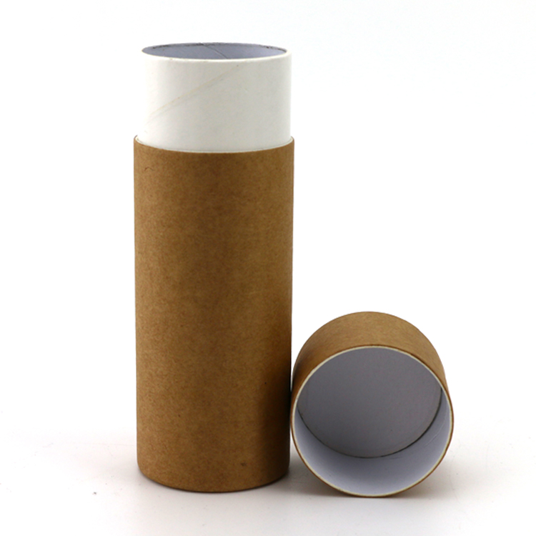 Caixa de empacotamento do cilindro de papel amigável reciclável quente de Eco da venda para o chá/ervas/o tubo de empacotamento /Deodorant do café