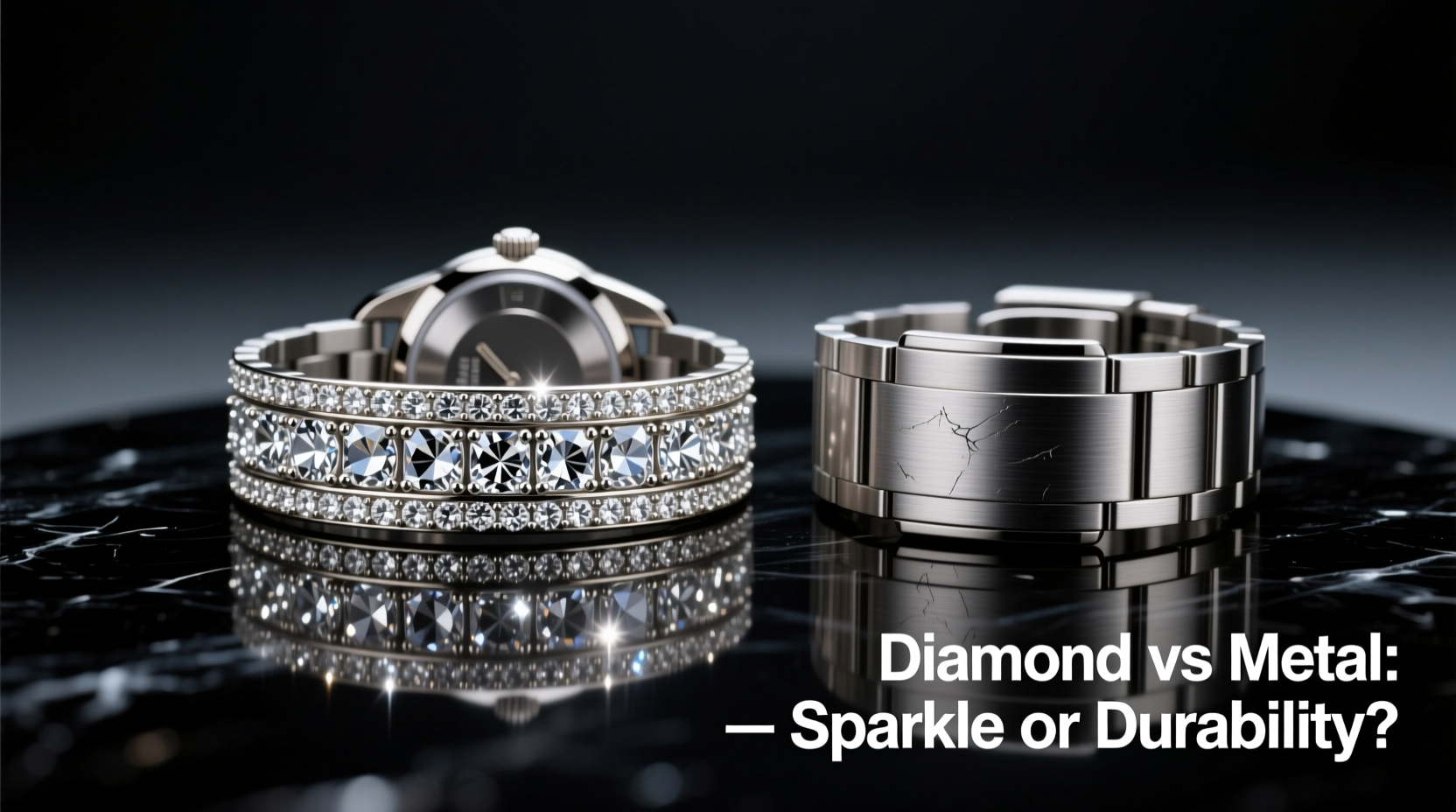 diamond vs metal watch band is the sparkle worth the extra cost or is metal more durable 2