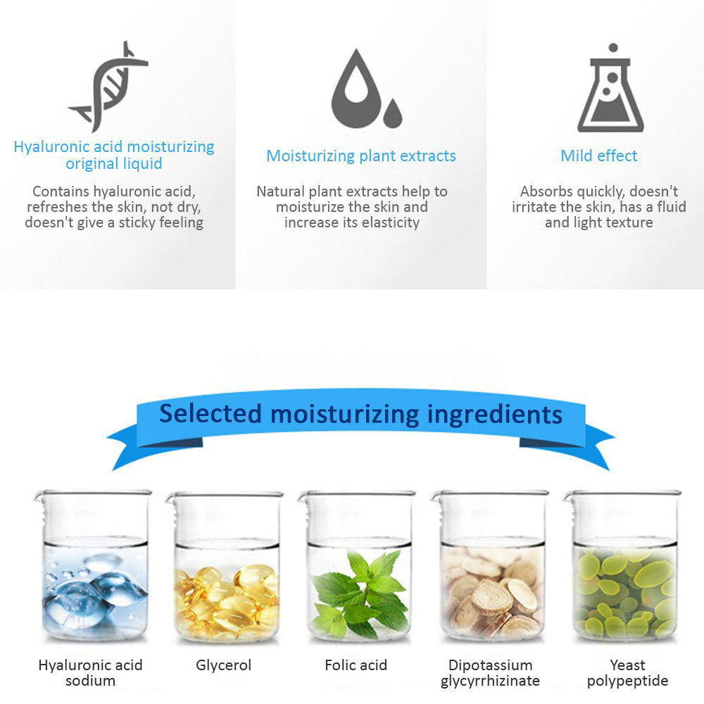 Wholesale High Quality Organic Moisturizing Hyaluronic Acid Essence B6 Set