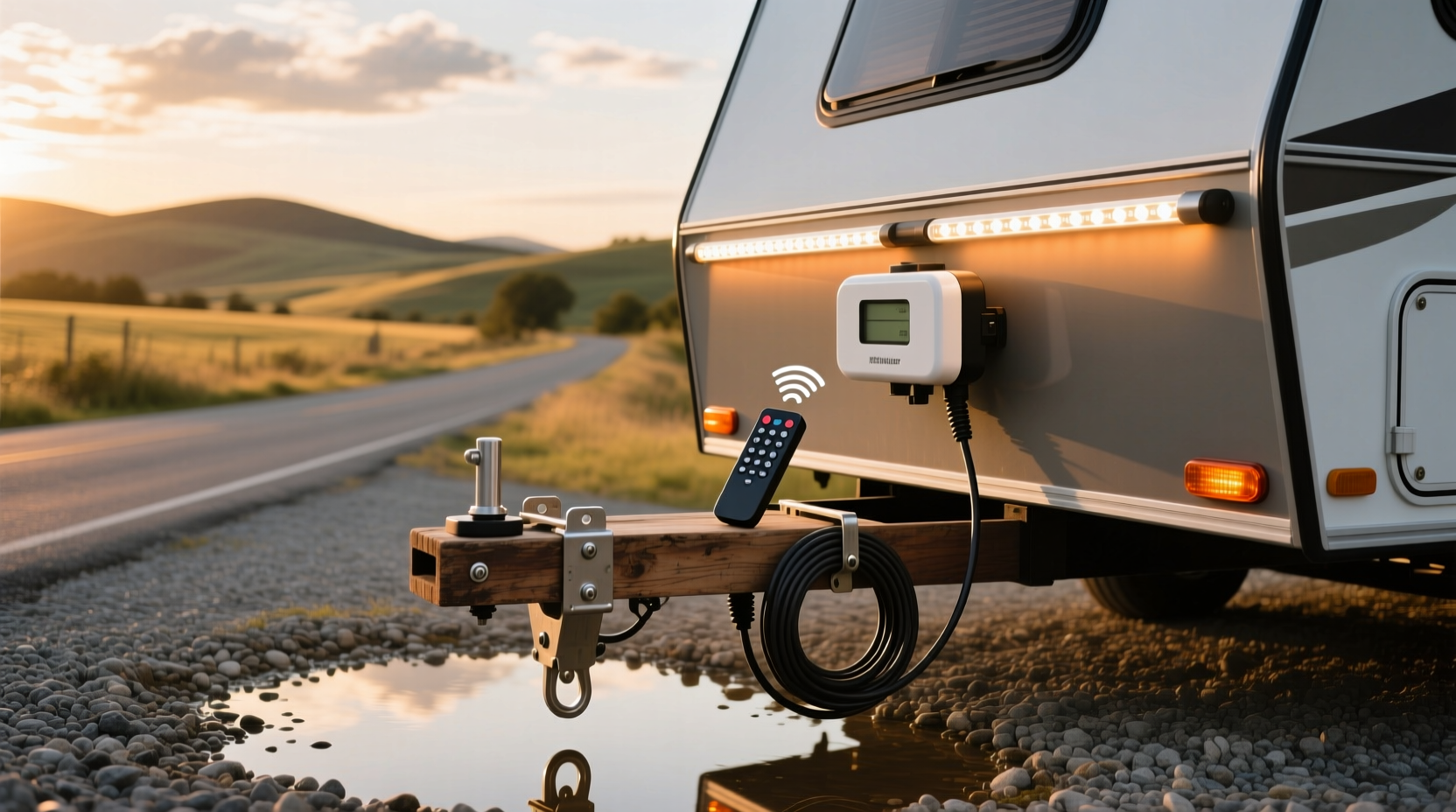 How do wireless trailer lights with remote work?