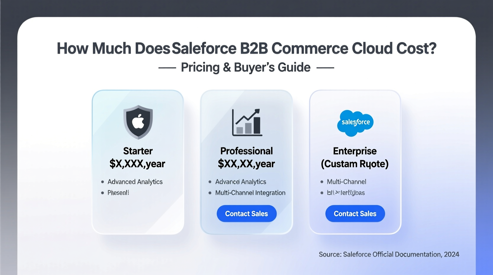 how much does salesforce b2b commerce cloud cost