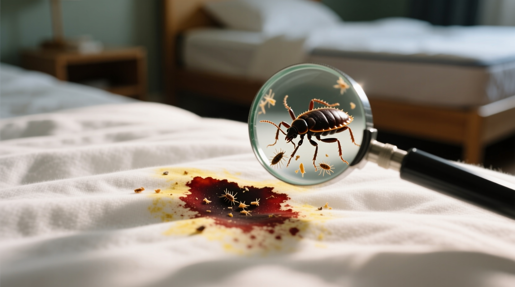 how to identify and clean bed bug stains