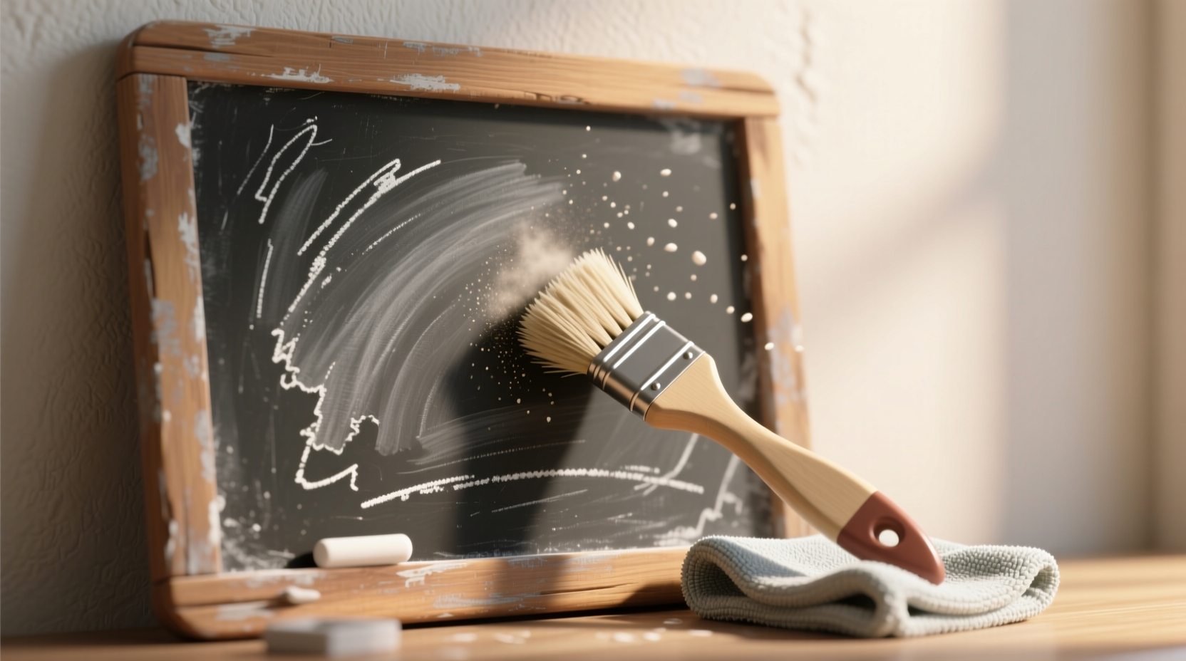how to clean a chalkboard
